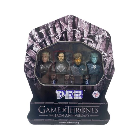 PEZ Candy Game of Thrones Iron Anniversary Limited Edition Gift Tin 4 Dispensers - Picture 1 of 6